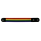 Rainbow stripes rubber wristband